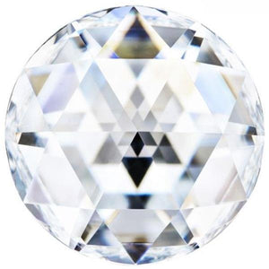 Round Rose Cut Forever One™ Moissanite Gemstone - Colorless (D-E-F)