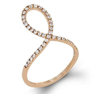 Simon G. 18K Rose Gold Diamond "Midi" Ring