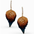 Load image into Gallery viewer, Simon G. 18K Yellow Gold Organic Allure Diamond Dangle Leaf Earrings
