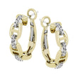 Load image into Gallery viewer, Simon G. Anchor Style Diamond Hoop Earrings
