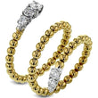 Load image into Gallery viewer, Simon G. Beaded Texture Fashion &quot;Stretch&quot; Diamond Snake Ring
