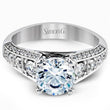 Load image into Gallery viewer, Simon G. Classic Side Stone Diamond Engagement Ring
