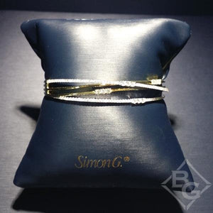 Simon G. "Embraceable" Multi-Layer Diamond Wave Bangle