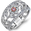 Load image into Gallery viewer, Simon G. Filigree Flower Tapered Diamond Ring
