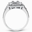 Load image into Gallery viewer, Simon G. Halo &quot;Mosaic&quot; Emerald Cut Diamond Ring
