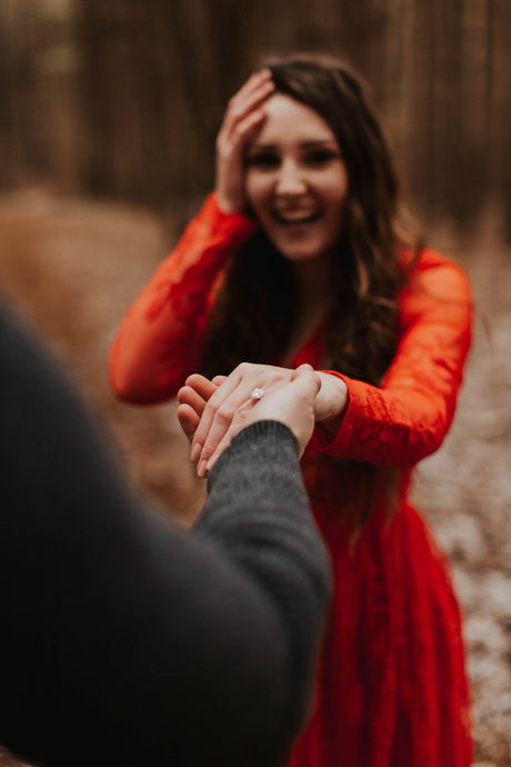 Wow Her With A Large Center Moissanite Engagement Ring