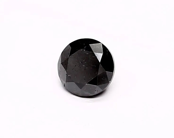 0.34ct Round Natural Diamond (Colour Fancy Black, Clarity VVS2, Cut EX, GIA Certified)