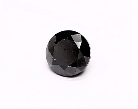 0.34ct Round Natural Diamond (Colour Fancy Black, Clarity VVS2, Cut EX, GIA Certified)