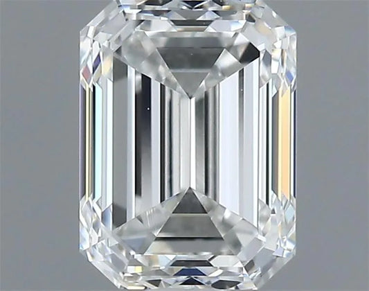 0.71ct Emerald Natural Diamond (Colour F, Clarity VVS1, GIA Certified)