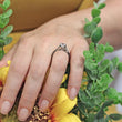 Load image into Gallery viewer, Barkev&#39;s Black Diamond Prong Set &quot;Flare&quot; Diamond Engagement Ring
