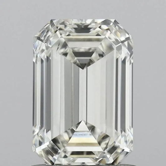 1.01ct Emerald Lab Grown Diamond (Colour G, Clarity SI1, IGI Certified)