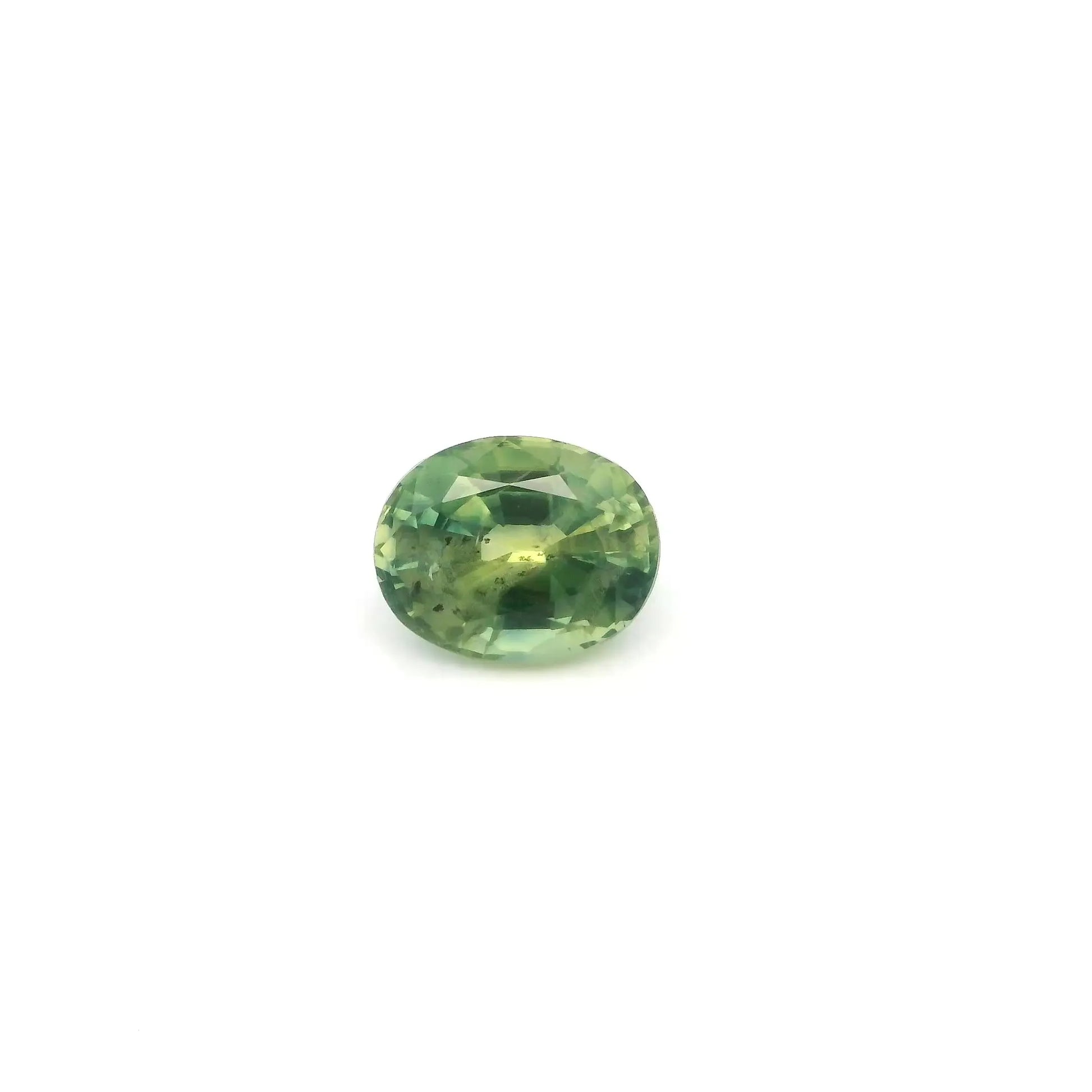 1.09ct Oval Natural Sapphire (Colour Green, Clarity Slightly Included, Cut Faceted)