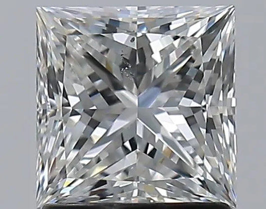 1.50ct Princess Natural Diamond (Colour G, Clarity SI1, Cut EX, GIA Certified)