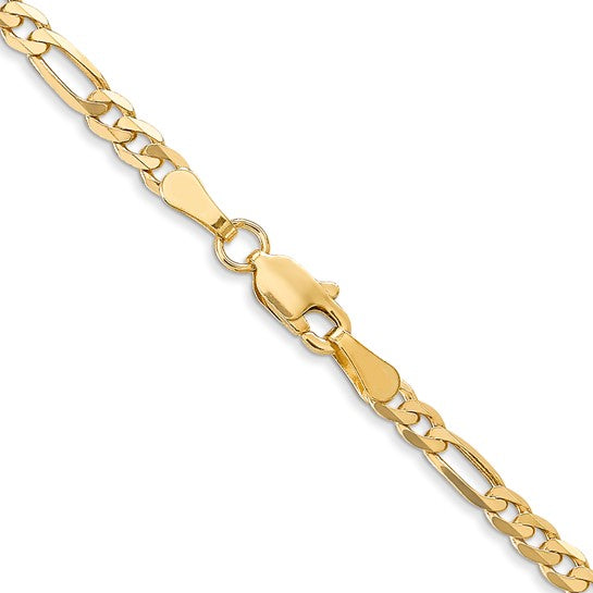 Ben Garelick 14K Yellow Gold 3mm Flat Figaro Chain, 24 Inch