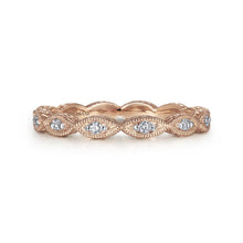 Load image into Gallery viewer, Gabriel &amp; Co. &quot;Luminous&quot; Vintage Styled Diamond Ring with Milgrain Finish
