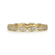 Load image into Gallery viewer, Gabriel &amp; Co. &quot;Luminous&quot; Vintage Styled Diamond Ring with Milgrain Finish
