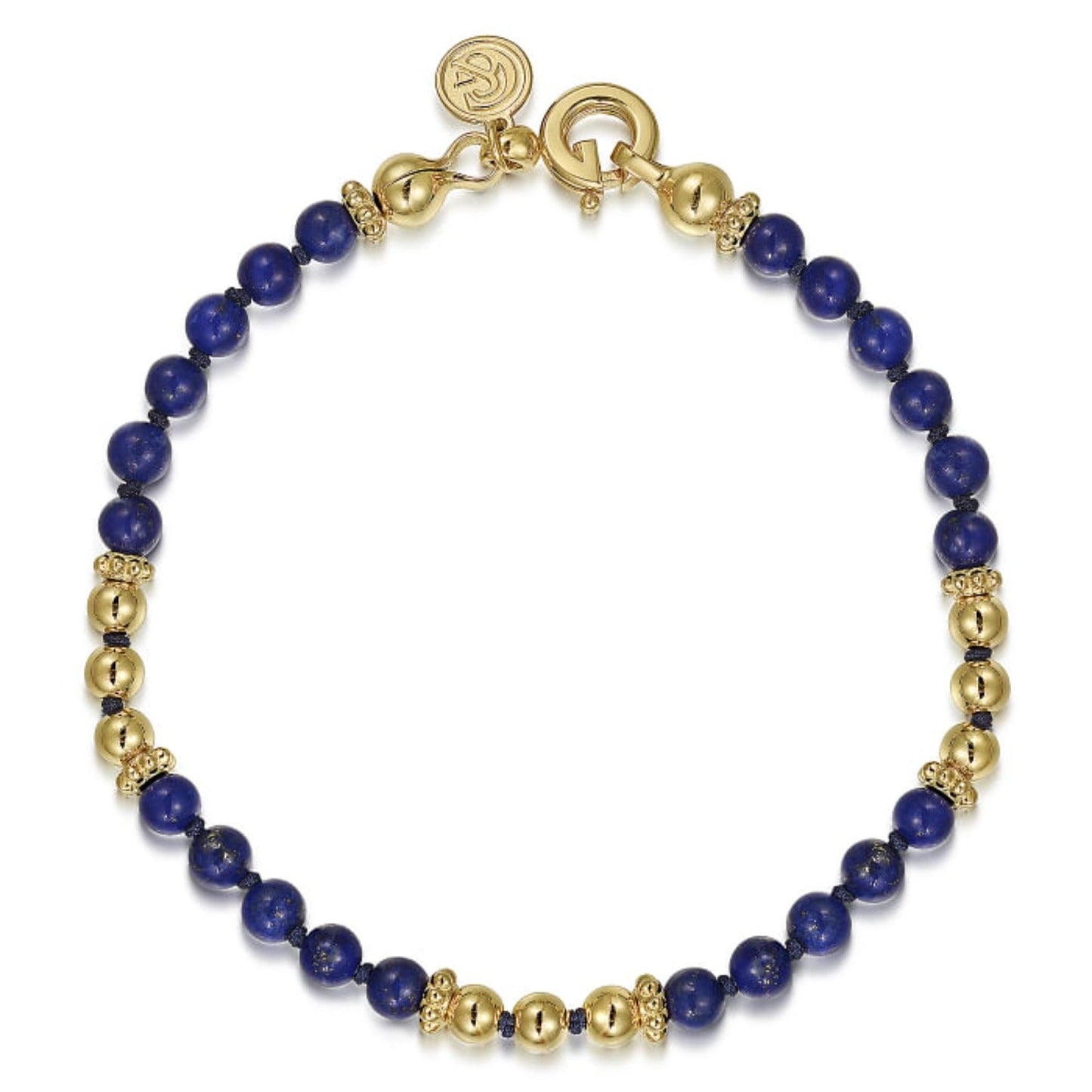 Gabriel & Co. Gold Beaded Gemstone Bracelet