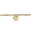 Load image into Gallery viewer, Gabriel &amp; Co. Paperclip Bracelet with Customizable Heart Charm
