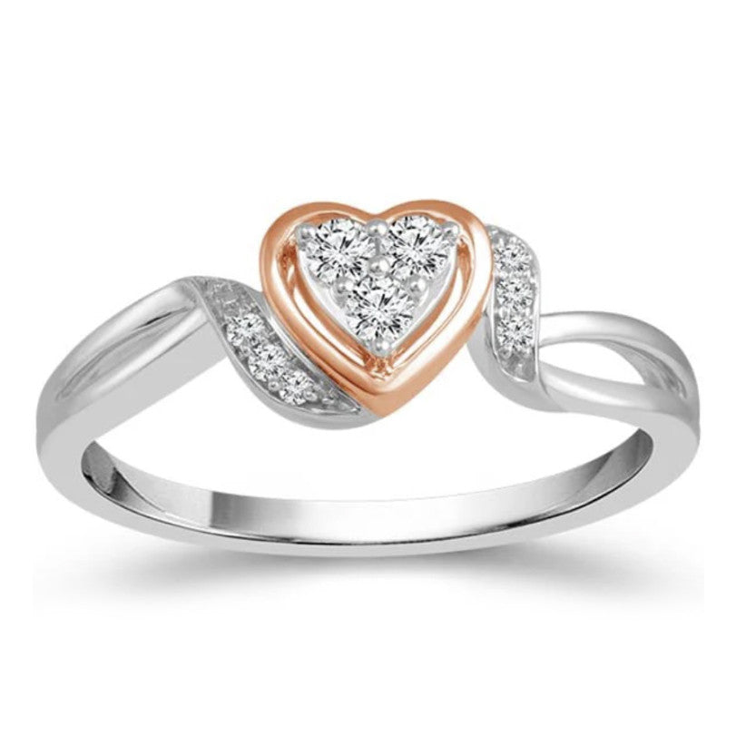 Diamond Heart Rings