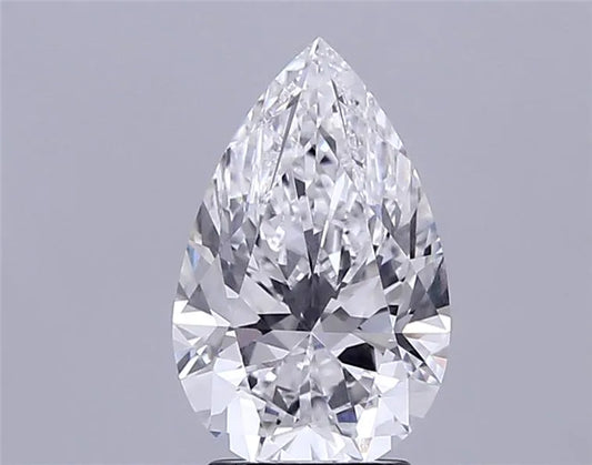 2.90ct Pear Lab Grown Diamond (Colour D, Clarity VVS2, IGI Certified)
