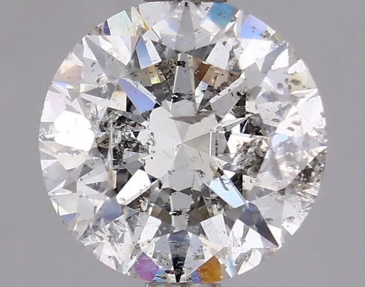2.00ct Round Natural Diamond (Colour L, Clarity I2, Cut EX, GIA Certified)