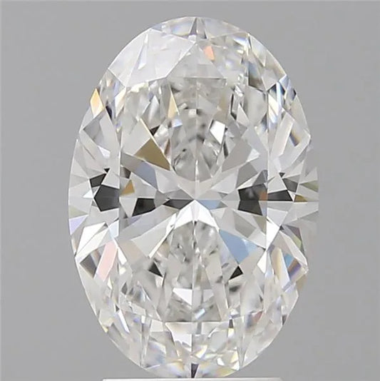 3.09ct Oval Lab Grown Diamond (Colour F, Clarity VVS2, IGI Certified)