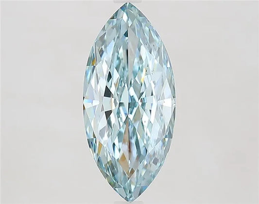 3.40ct Marquise Lab Grown Diamond (Colour Fancy Intense Green Blue, Clarity VVS2, IGI Certified)