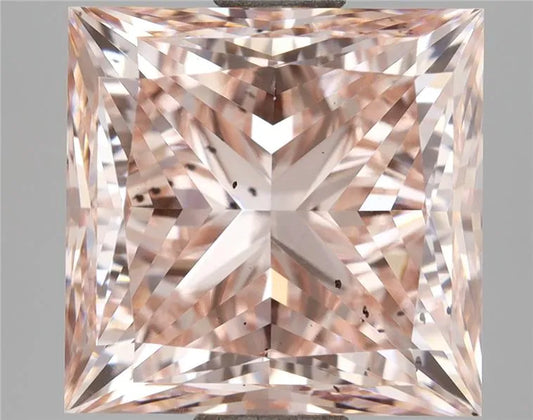 3.55ct Princess Lab Grown Diamond (Colour Fancy Intense Pink, Clarity SI1, IGI Certified)