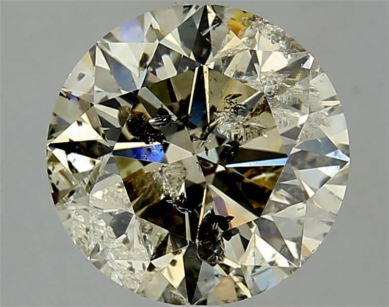 4.12ct Round Natural Diamond (Colour M, Clarity I1, Cut VG, IGI Certified)