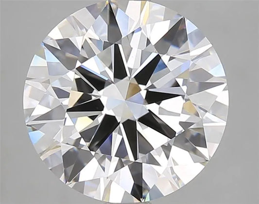 5.00ct Round Lab Grown Diamond (Colour E, Clarity VVS2, Cut EX, IGI Certified)