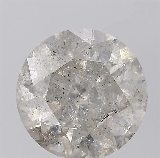 5.05ct Round Natural Diamond (Colour J, Clarity I3, Cut VG, IGI Certified)