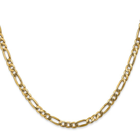 Ben Garelick 10K Yellow Gold 4mm Flat Figaro Chain, 20 Inch