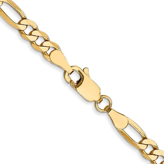 Ben Garelick 10K Yellow Gold 4mm Flat Figaro Chain, 20 Inch