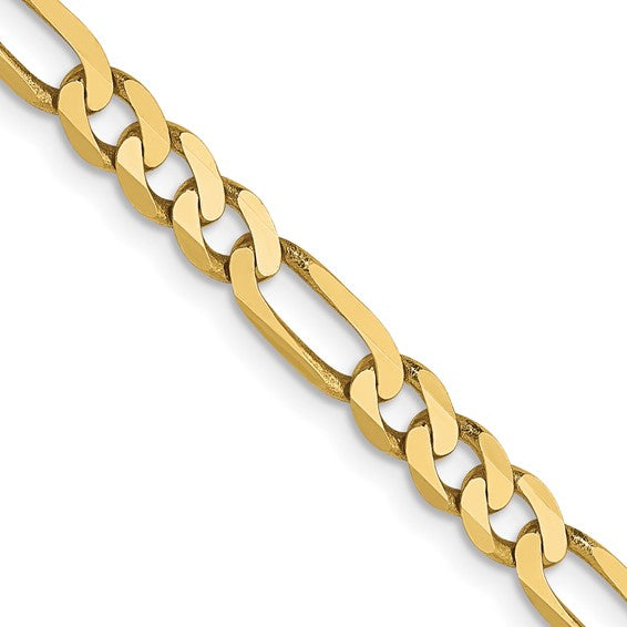 Ben Garelick 10K Yellow Gold 4mm Flat Figaro Chain, 20 Inch