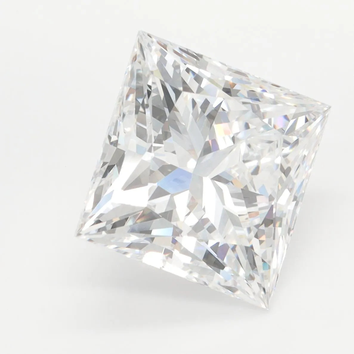 6.20ct Princess Lab Grown Diamond (Colour D, Clarity IF, IGI Certified)