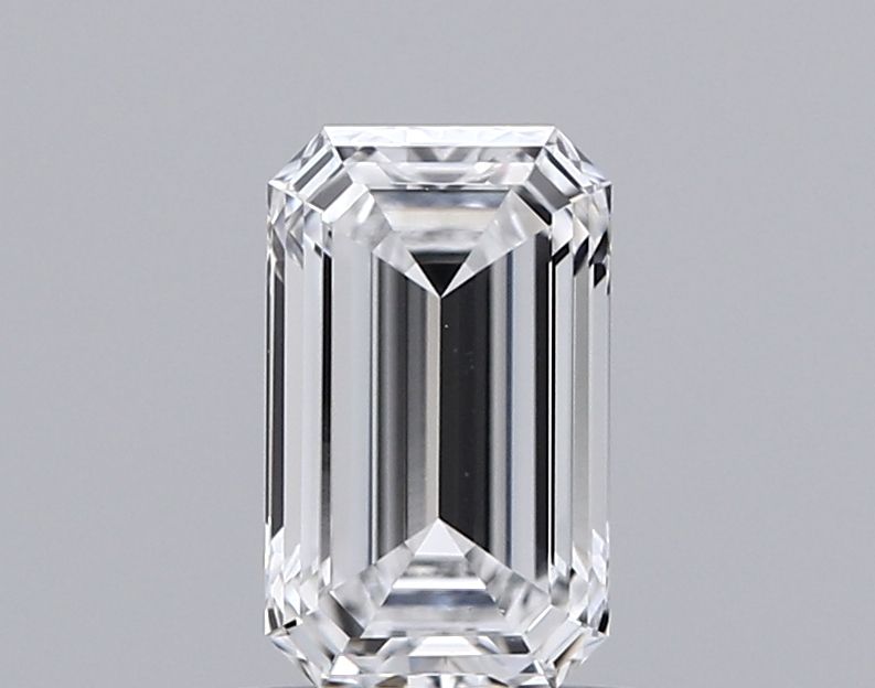 606333589- 0.90 ct emerald IGI certified Loose diamond, D color | VVS2 clarity