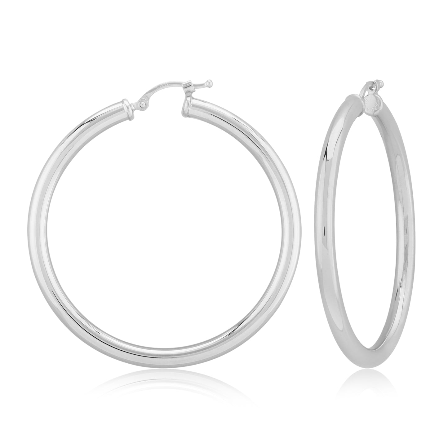 Ben Garelick Classic Sterling Silver Large Hoop Earrings