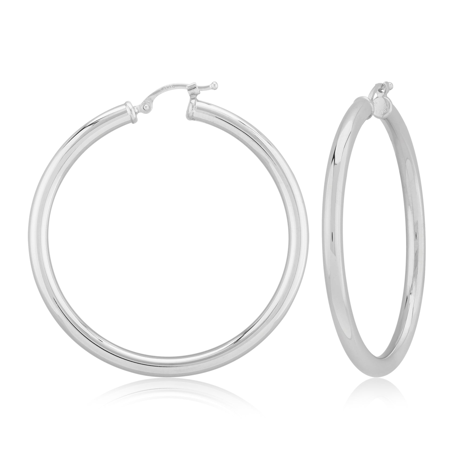 Ben Garelick Classic Sterling Silver Large Hoop Earrings