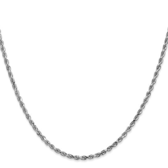 Ben Garelick 14K White Gold 2.5mm Diamond Cut Rope Chain
