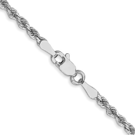 Ben Garelick 14K White Gold 2.5mm Diamond Cut Rope Chain
