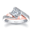 Load image into Gallery viewer, Barkev&#39;s Swirl Compass Set Princess Diamond Engagement Ring
