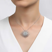 Load image into Gallery viewer, Lafonn Simulated Diamond Sunburst Pendant
