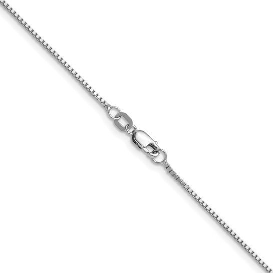 Ben Garelick 14K White Gold 1mm Box Chain, 20 Inch