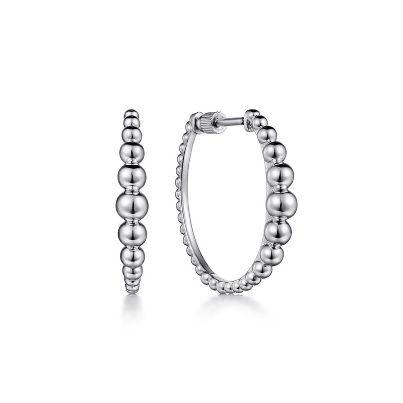 Gabriel & Co. Bujukan 25mm Classic Hoop Earrings in Sterling Silver