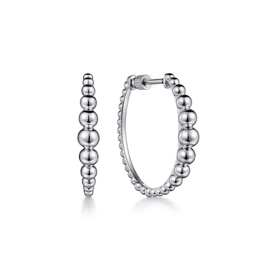 Gabriel & Co. Bujukan 25mm Classic Hoop Earrings in Sterling Silver