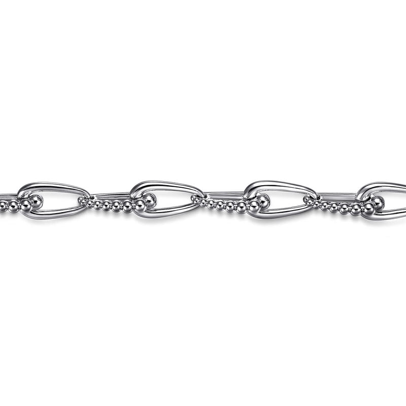 Gabriel & Co. Bujukan Link Chain Bracelet in Sterling Silver