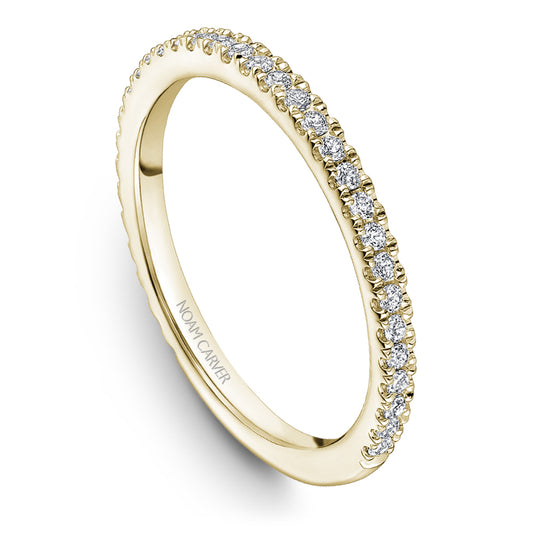 Noam Carver Yellow Gold Classic Diamond Wedding Band