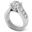 Load image into Gallery viewer, Ben Garelick White Gold Janus Round Cut Channel Set Wide Diamond Engagement Ring
