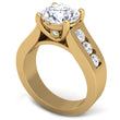 Load image into Gallery viewer, Ben Garelick Yellow Gold Janus Round Cut Channel Set Wide Diamond Engagement Ring
