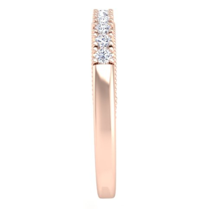 Ben Garelick Astra Galactic Rose Gold Diamond Wedding Band Right